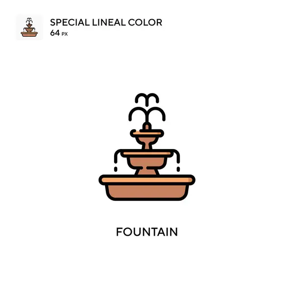 Fuente Icono Especial Color Lineal Plantilla Diseño Símbolo Ilustración Para — Vector de stock