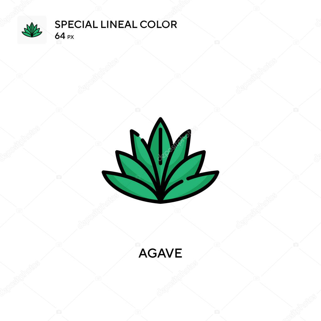 Agave Special lineal color icon. Illustration symbol design template for web mobile UI element.