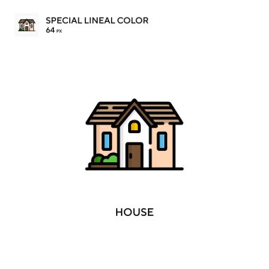 House Special Lineal renk ikonu. Web mobil UI ögesi için resimleme sembolü tasarım şablonu. Düzenlenebilir vuruş üzerine mükemmel renk modern pictogram.