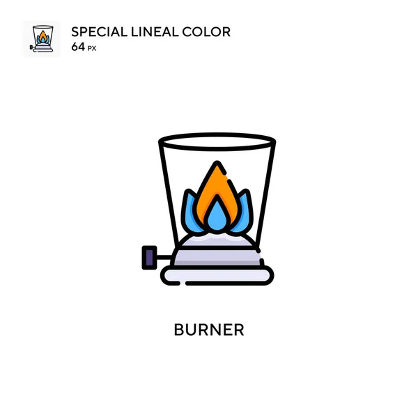 Burner Spezielle Lineare Farbsymbole Illustration Symbol Design Vorlage Für Web — Stockvektor
