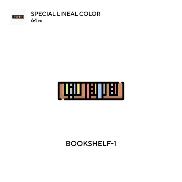 Boekenplank Speciale Lijnkleur Icoon Illustratie Symbool Ontwerp Sjabloon Voor Web — Stockvector