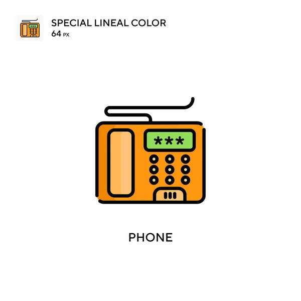 Phone Special Lineal Color Icon Illustration Symbol Design Template Web — Stock Vector