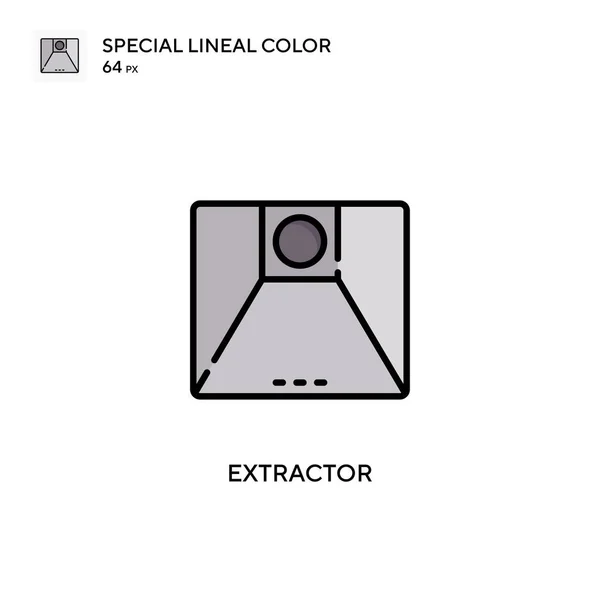 Extractor Icono Especial Color Lineal Plantilla Diseño Símbolo Ilustración Para — Vector de stock