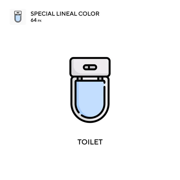 Toilette Spezielle Lineare Farbsymbole Illustration Symbol Design Vorlage Für Web — Stockvektor