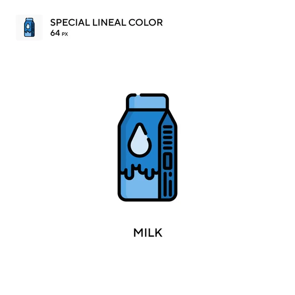 Значок Специального Цвета Молока Шаблон Оформления Символов Иллюстрации Веб Мобильного — стоковый вектор