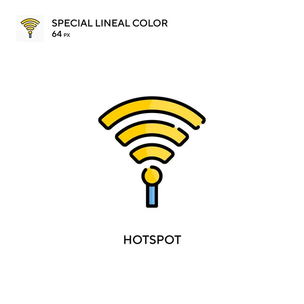 Hotspot Speciale Icona Colori Lineari Illustrazione Modello Design Simbolo Elemento — Vettoriale Stock