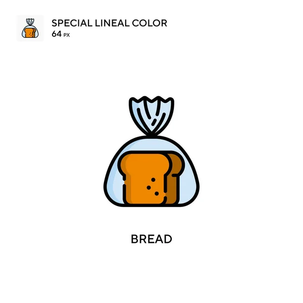 Brood Speciale Lineal Kleur Icoon Illustratie Symbool Ontwerp Sjabloon Voor — Stockvector