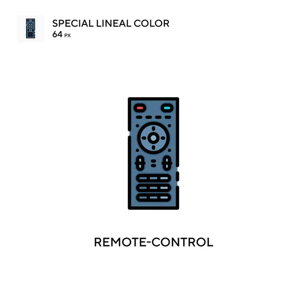 Control Remoto Icono Especial Color Lineal Plantilla Diseño Símbolo Ilustración — Archivo Imágenes Vectoriales