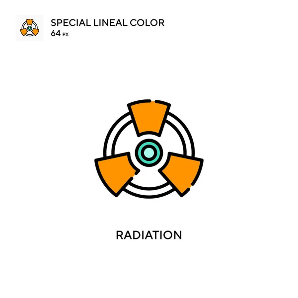 방사선 라이닝 아이콘 디자인 모바일 요소를 템플릿 스트로크에 — 스톡 벡터