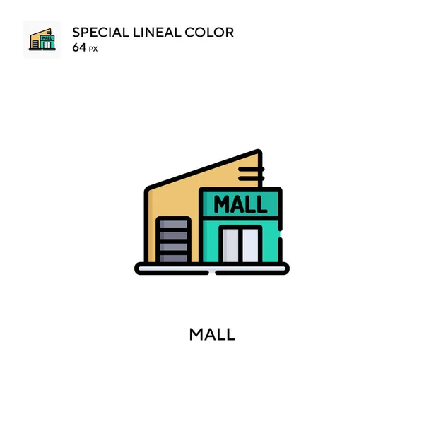 Mall Spezielle Lineare Farbsymbole Illustration Symbol Design Vorlage Für Web — Stockvektor