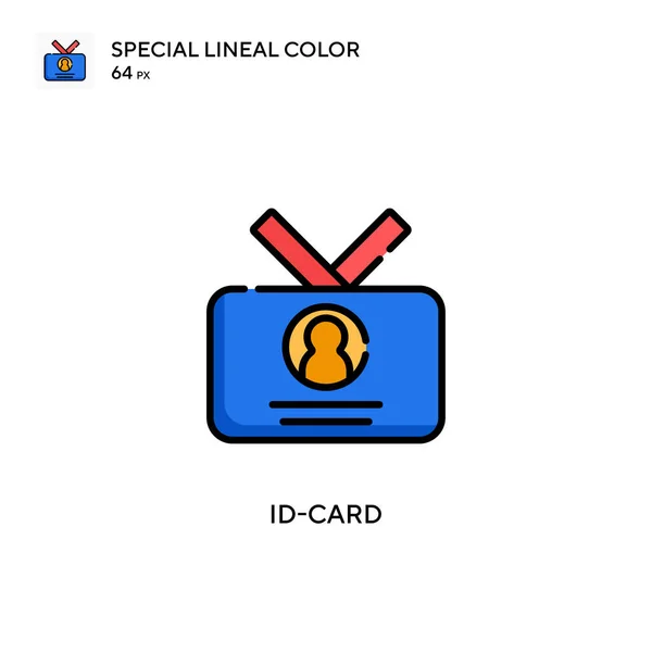 Card Icône Spéciale Couleur Linéaire Modèle Conception Symbole Illustration Pour — Image vectorielle