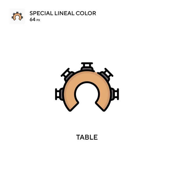 Táblázat Különleges Lineáris Szín Ikon Illusztráció Szimbólum Design Sablon Web — Stock Vector