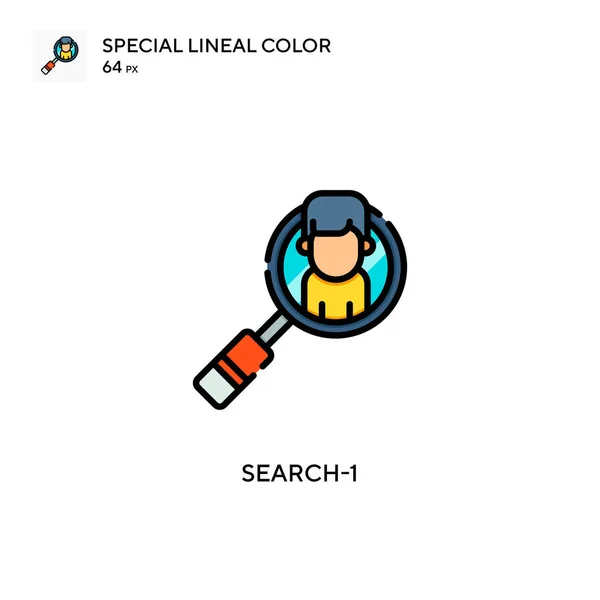 Search 스페셜 라이너 아이콘 디자인 모바일 요소를 템플릿 스트로크에 — 스톡 벡터