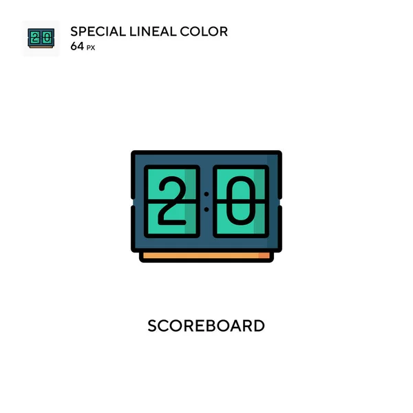 Πίνακας Αποτελεσμάτων Ειδικό Γραμμικό Χρώμα Εικονίδιο Εικονογράφηση Πρότυπο Σχεδιασμού Συμβόλων — Διανυσματικό Αρχείο