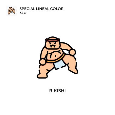 Rikishi Özel Renk Simgesi. Web mobil UI ögesi için resimleme sembolü tasarım şablonu. Düzenlenebilir vuruş üzerine mükemmel renk modern pictogram.