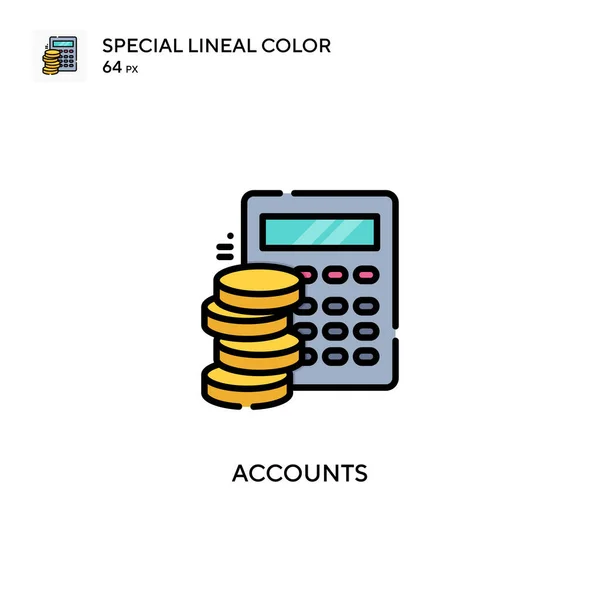Account Icona Speciale Colori Lineari Illustrazione Modello Design Simbolo Elemento — Vettoriale Stock