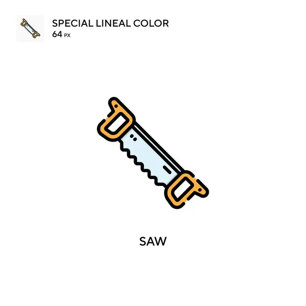 Saw Spezielle Lineare Farbsymbole Illustration Symbol Design Vorlage Für Web — Stockvektor