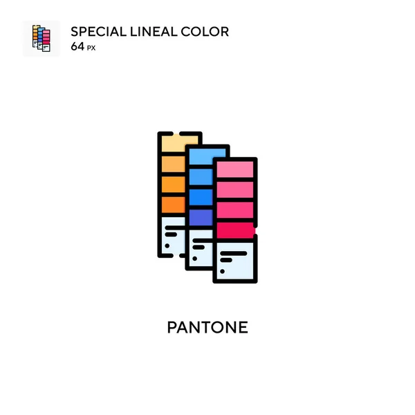 Pantone Spezielles Lineares Farbsymbol Illustration Symbol Design Vorlage Für Web — Stockvektor