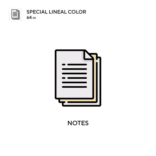 Opmerkingen Speciale Lijnkleur Icoon Illustratie Symbool Ontwerp Sjabloon Voor Web — Stockvector