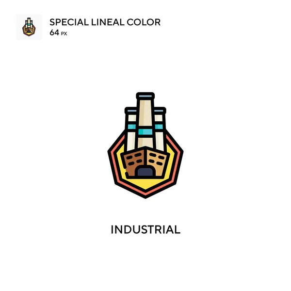 Icono Color Lineal Industrial Special Plantilla Diseño Símbolo Ilustración Para — Vector de stock