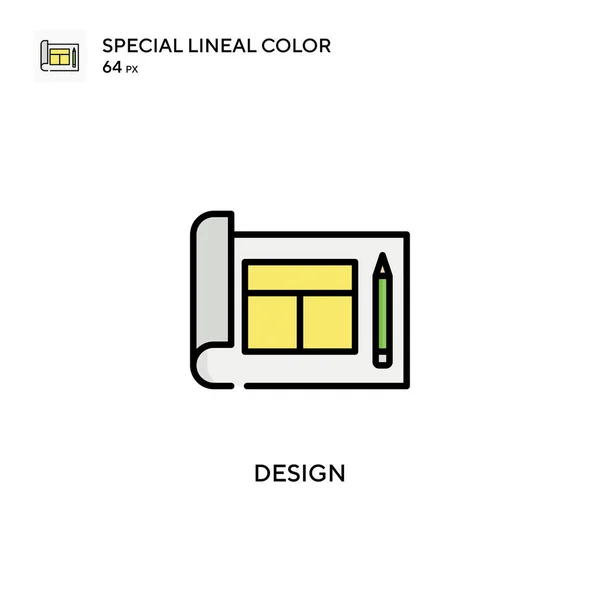 Design Ícone Cor Linear Especial Modelo Design Símbolo Ilustração Para — Vetor de Stock