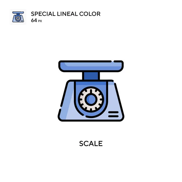 Scale Special Lineal Color Icon Illustration Symbol Design Template Web — Stock Vector