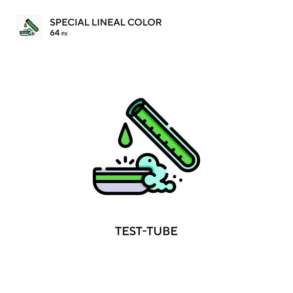 Reagenzglas Spezielles Lineares Farbsymbol Illustration Symbol Design Vorlage Für Web — Stockvektor
