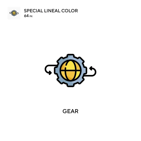 Specjalna Ikona Koloru Linii Biegów Wzór Symbolu Ilustracji Dla Mobilnego — Wektor stockowy