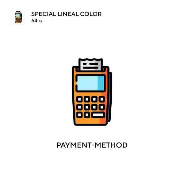 Betaalmethode Speciale Lijnkleur Icoon Illustratie Symbool Ontwerp Sjabloon Voor Web — Stockvector