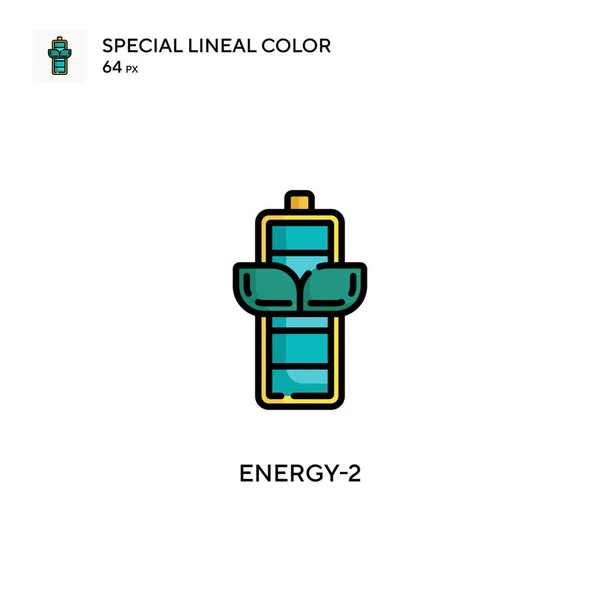 Energy Ícone Cor Linear Especial Modelo Design Símbolo Ilustração Para —  Vetores de Stock