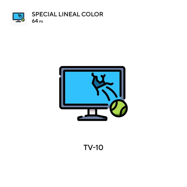 10特殊線色のアイコン WebモバイルUi要素用のイラスト記号デザインテンプレート 編集可能なストローク上の完璧な色現代ピクトグラム — ストックベクタ