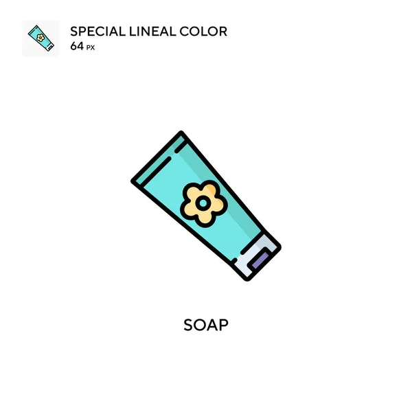 Zeep Speciale Lineal Kleur Pictogram Illustratie Symbool Ontwerp Sjabloon Voor — Stockvector