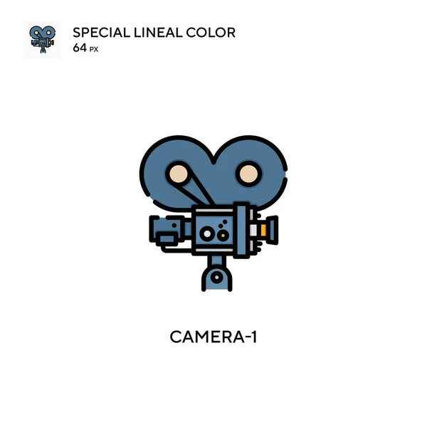 Camera Spezielles Lineares Farbsymbol Illustration Symbol Design Vorlage Für Web — Stockvektor