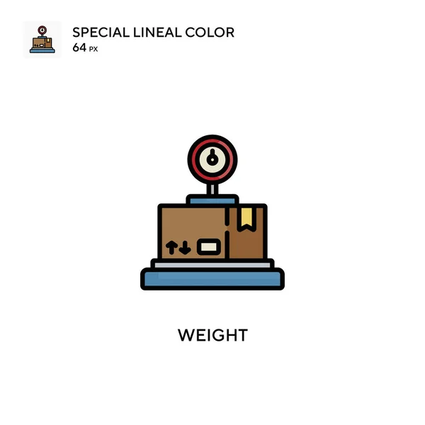 Peso Speciale Icona Colori Lineari Illustrazione Modello Design Simbolo Elemento — Vettoriale Stock