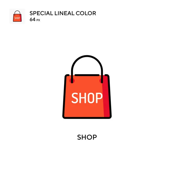 Shop Special Lineal Color Icon Illustration Symbol Design Template Web — Stock Vector