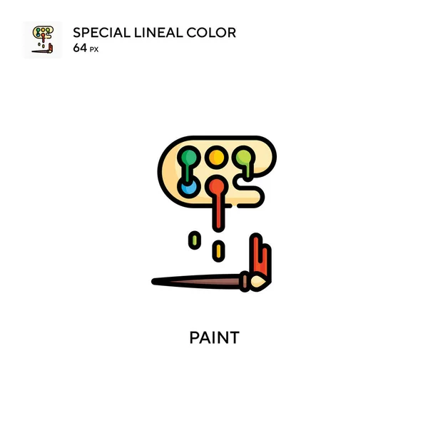 Paint Spezielle Lineare Farbsymbole Illustration Symbol Design Vorlage Für Web — Stockvektor