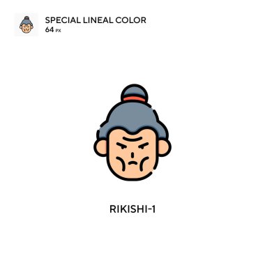 Rikishi-1 Özel çizgi renk ikonu. Web mobil UI ögesi için resimleme sembolü tasarım şablonu. Düzenlenebilir vuruş üzerine mükemmel renk modern pictogram.