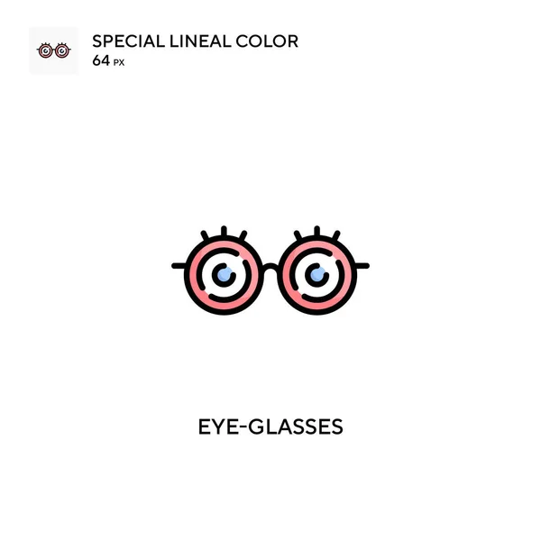 Óculos Olho Ícone Cor Linear Especial Modelo Design Símbolo Ilustração —  Vetores de Stock