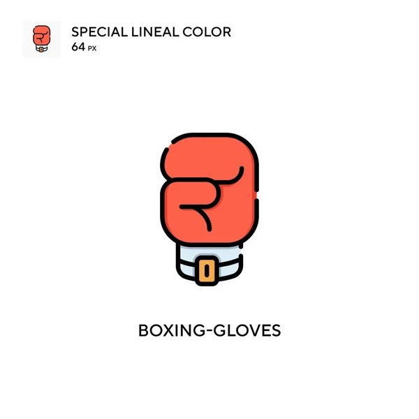 Boxing Kesztyű Különleges Lineáris Szín Ikon Illusztráció Szimbólum Design Sablon — Stock Vector