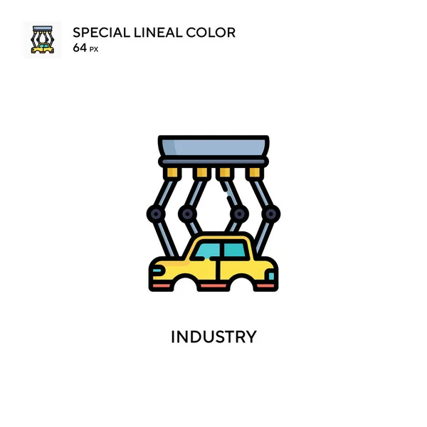 Ikon Warna Lineal Khusus Industri Templat Desain Simbol Ilustrasi Untuk - Stok Vektor