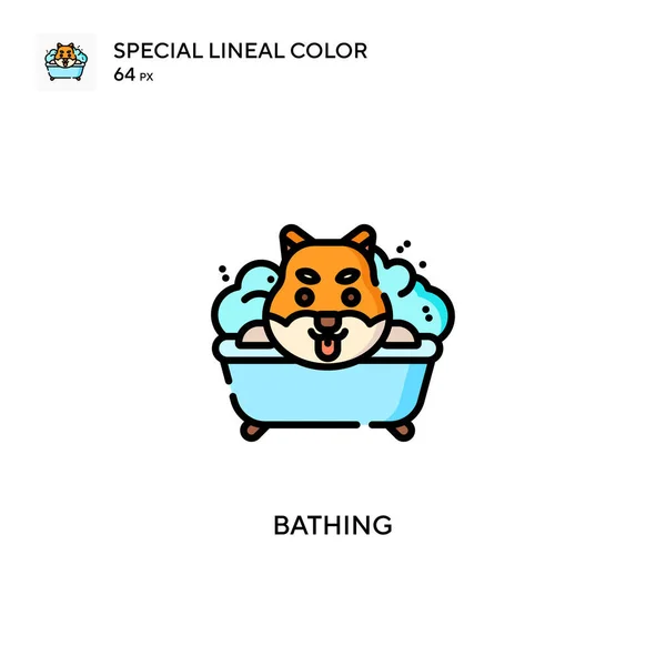 Κολύμβηση Ειδική Lineal Εικονίδιο Χρώμα Εικονογράφηση Πρότυπο Σχεδιασμού Συμβόλων Για — Διανυσματικό Αρχείο
