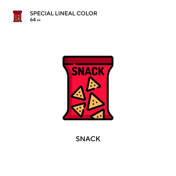 Snack Speciale Lineal Kleur Pictogram Illustratie Symbool Ontwerp Sjabloon Voor — Stockvector