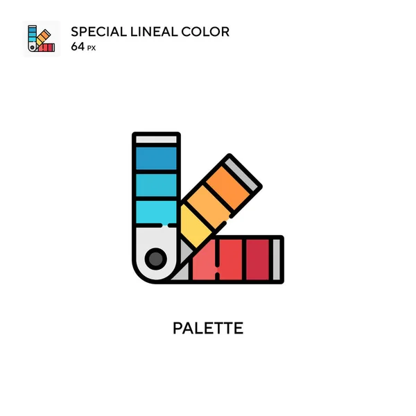 Palette Spezielles Lineares Farbsymbol Illustration Symbol Design Vorlage Für Web — Stockvektor