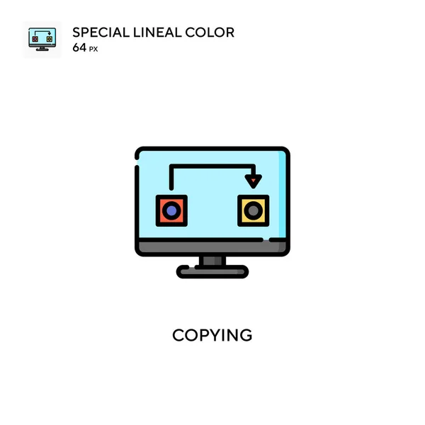 Copying Special Lineal Color Icon Illustration Symbol Design Template Web — Stock Vector
