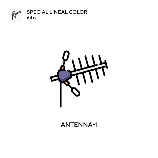 Antenna 아이콘이다 디자인 모바일 요소를 템플릿 스트로크에 — 스톡 벡터