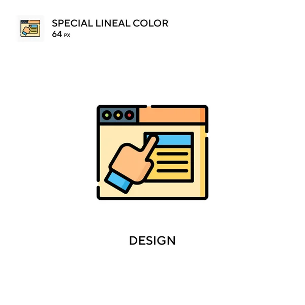 Design Ícone Cor Linear Especial Modelo Design Símbolo Ilustração Para — Vetor de Stock
