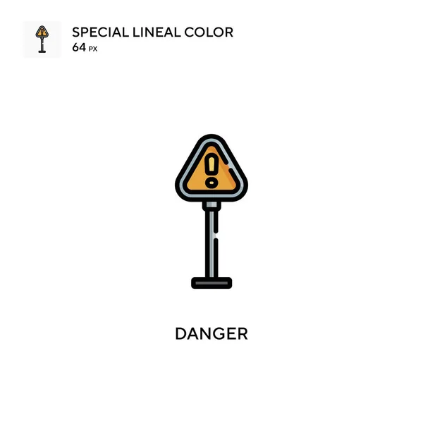 Danger Spezielle Lineare Farbsymbole Illustration Symbol Design Vorlage Für Web — Stockvektor