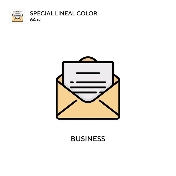 Business Special Піктограма Лінійного Кольору Шаблон Дизайну Символів Ілюстрації Елемента — стоковий вектор