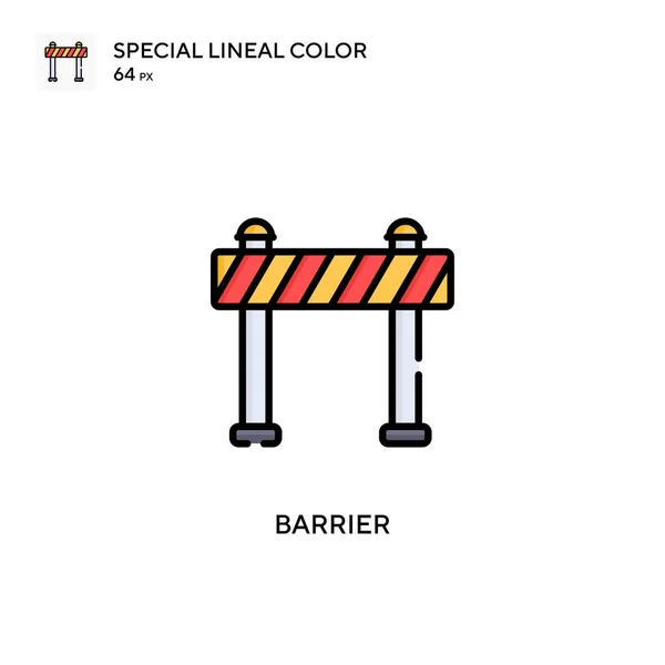Barrier Special Lineal Color Icoon Illustratie Symbool Ontwerp Sjabloon Voor — Stockvector