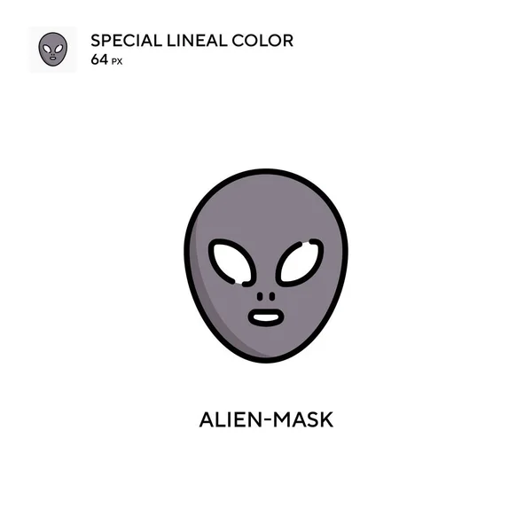 Alien Mask Ειδικό Εικονίδιο Χρώματος Lineal Εικονογράφηση Πρότυπο Σχεδιασμού Συμβόλων — Διανυσματικό Αρχείο